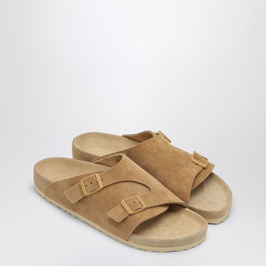 Slide Zürich Exquisite Cream Coloured In Suede