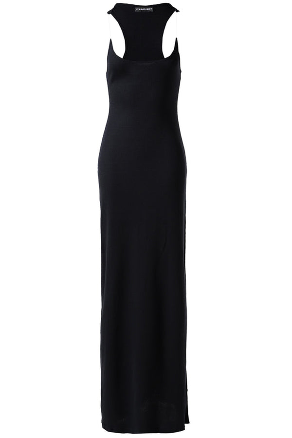 Fine-Ribbed Maxi Dress