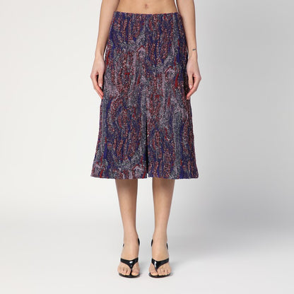 Skirt In Jacquard Cotton-blend Viscose