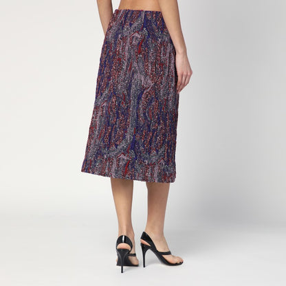 Skirt In Jacquard Cotton-blend Viscose