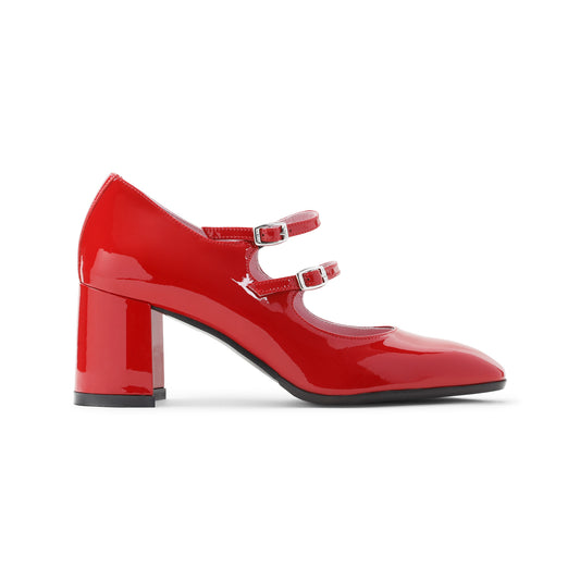 Red Alice Mary Jane Patent Leather Pumps
