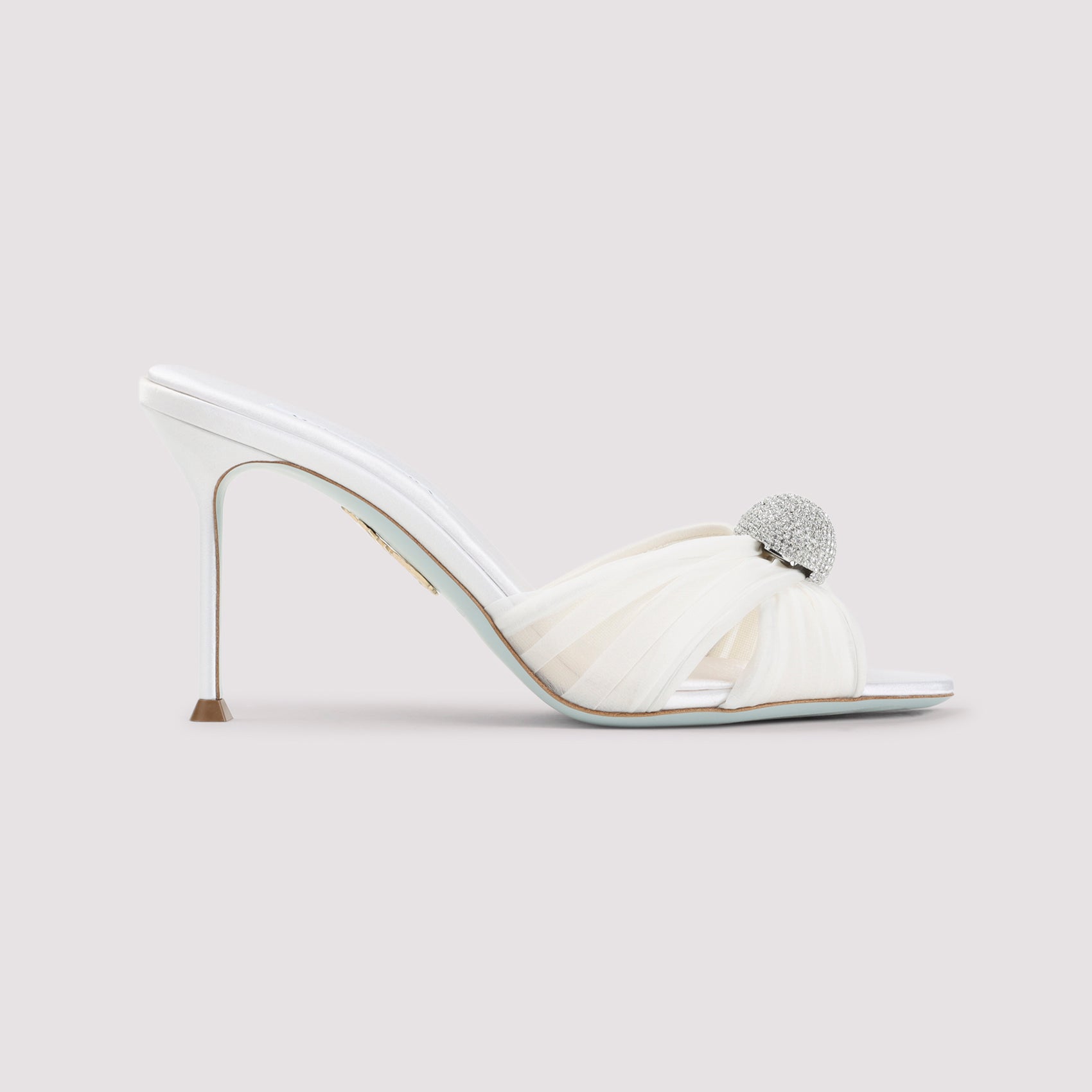 White Mystery Textile Mules