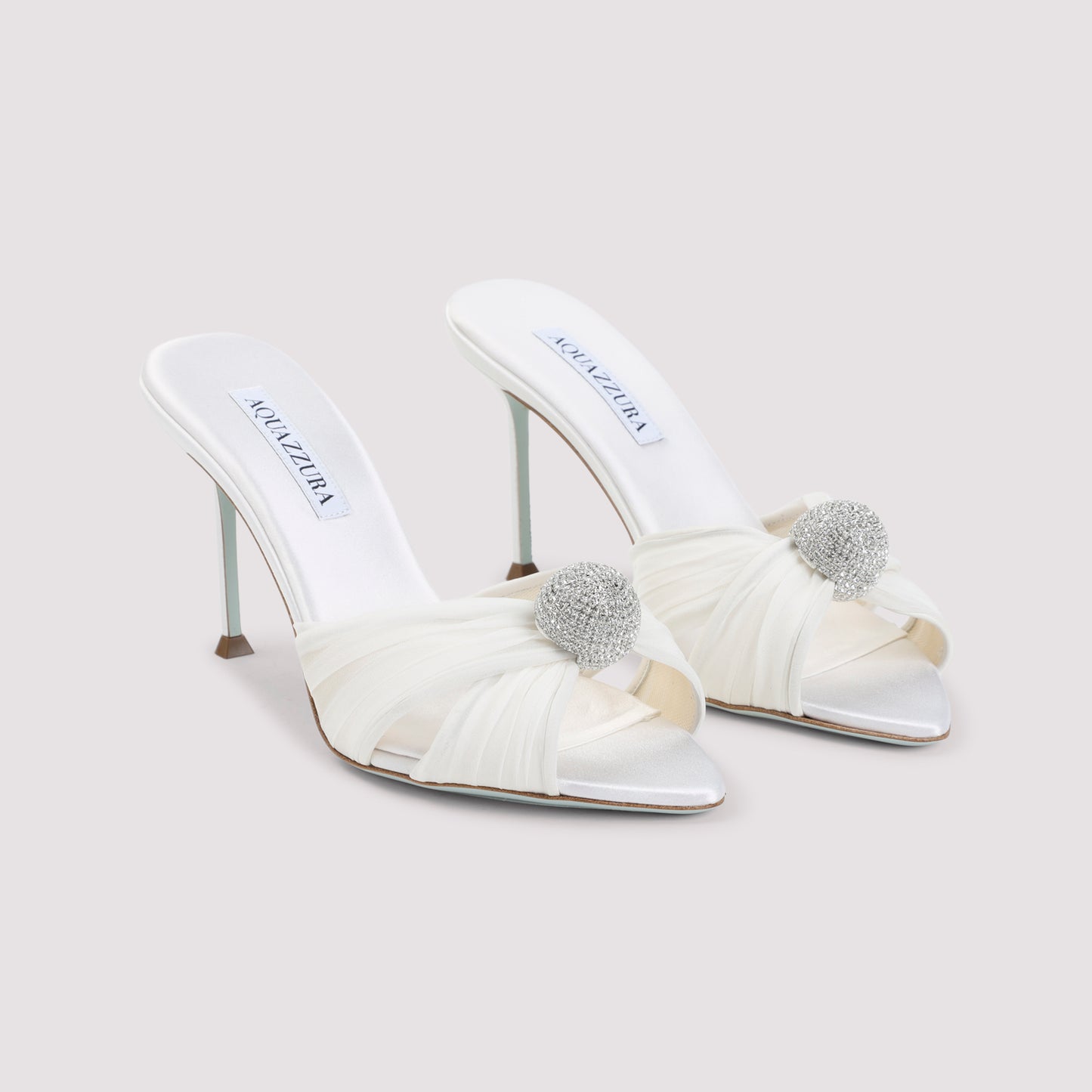 White Mystery Textile Mules