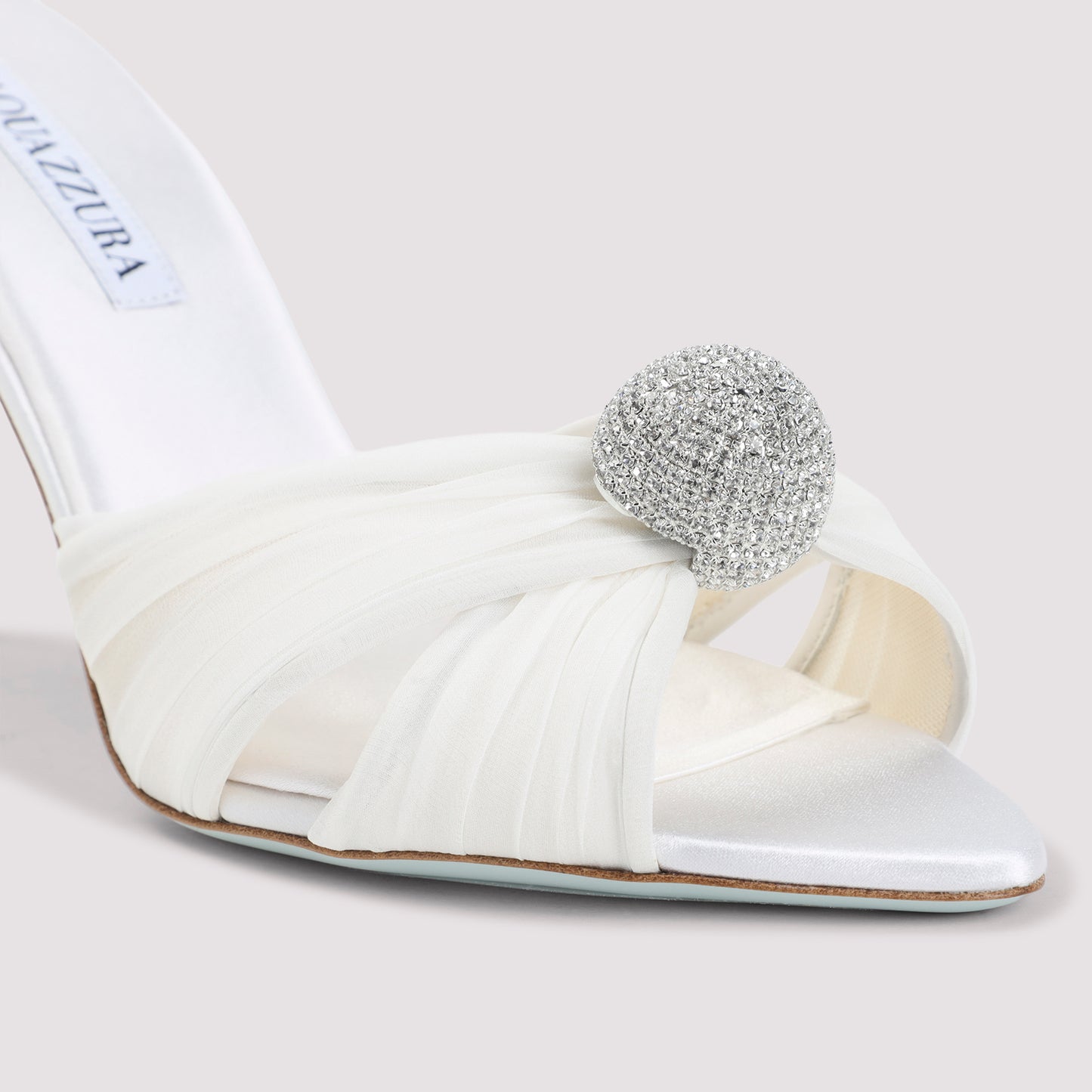 White Mystery Textile Mules