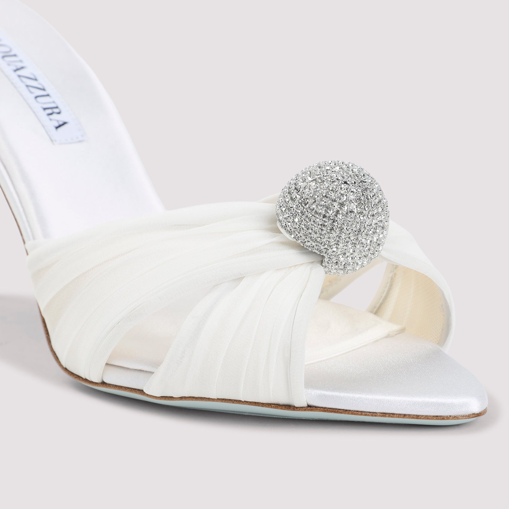 White Mystery Textile Mules