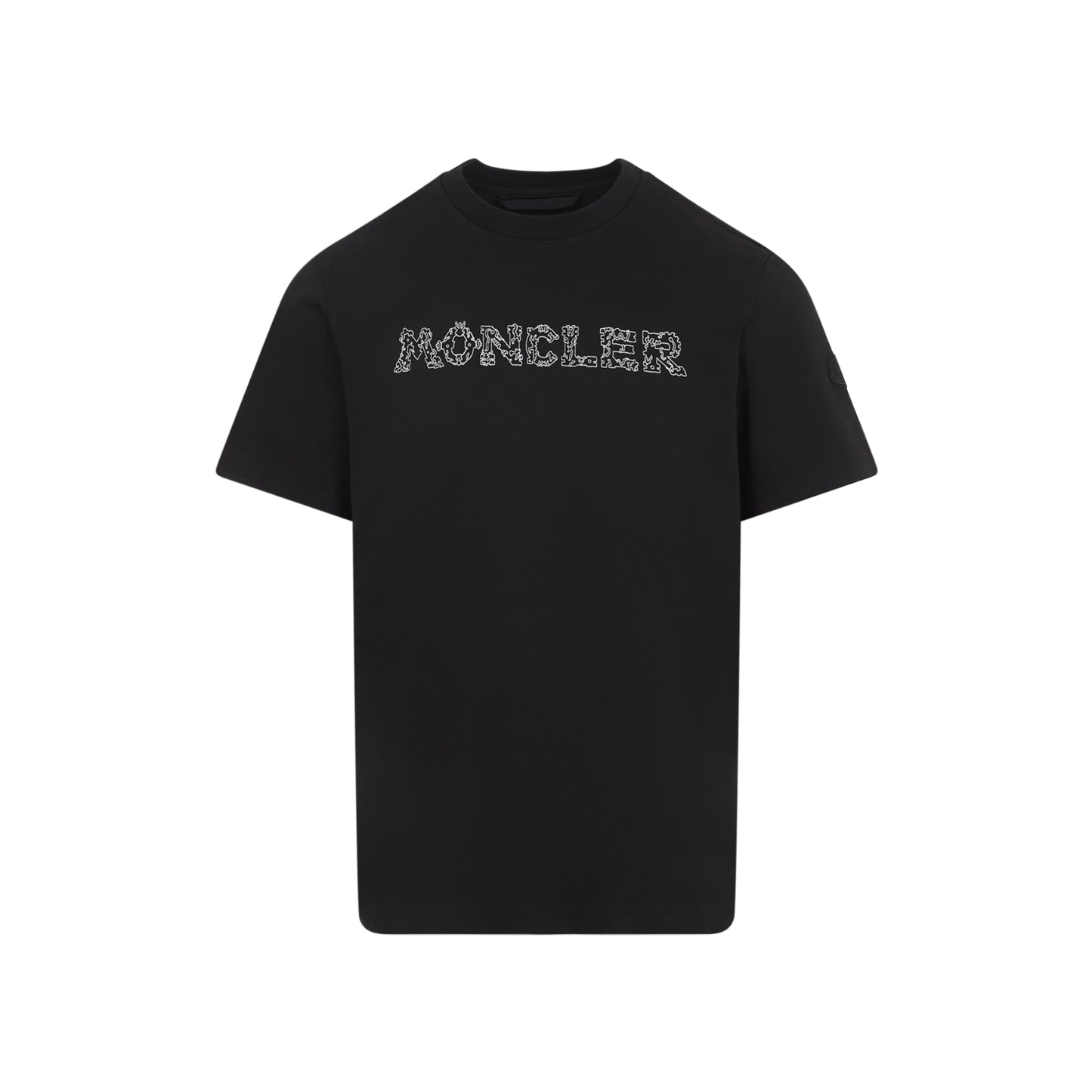 Black Cotton Short Sleeves T-Shirt