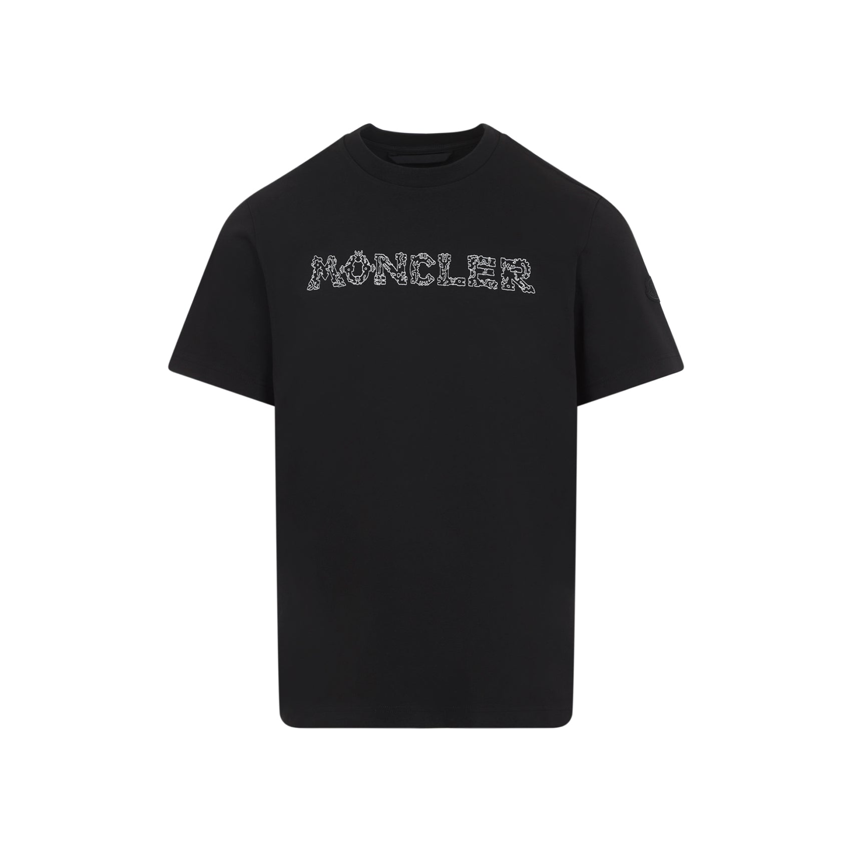 Black Cotton Short Sleeves T-Shirt