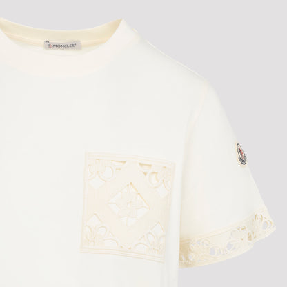 Natural White Cotton Short Sleeves T-Shirt