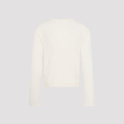 Ivory White Superior Cotton Crepe Fine Henley T-Shirt