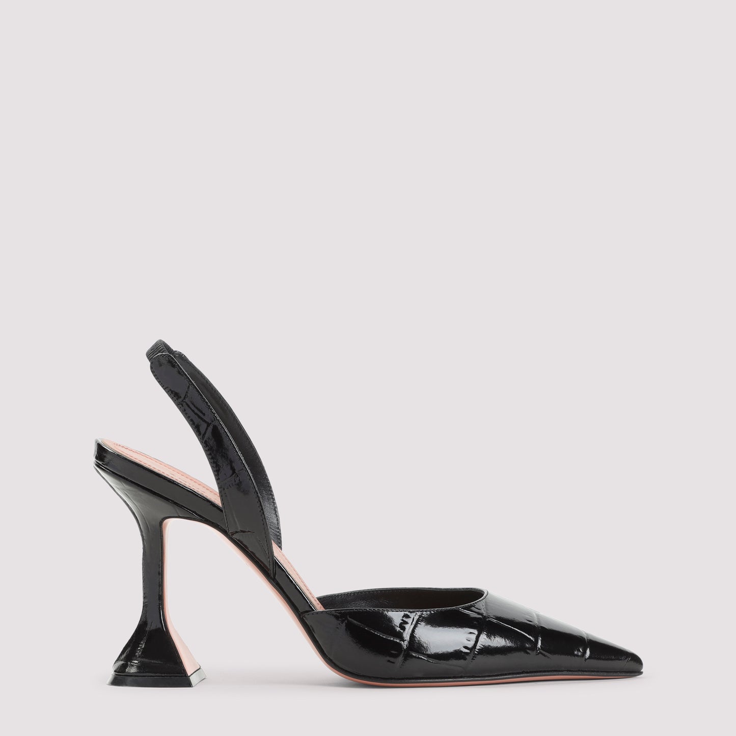 Black Leather Holli Sling 95 Mules