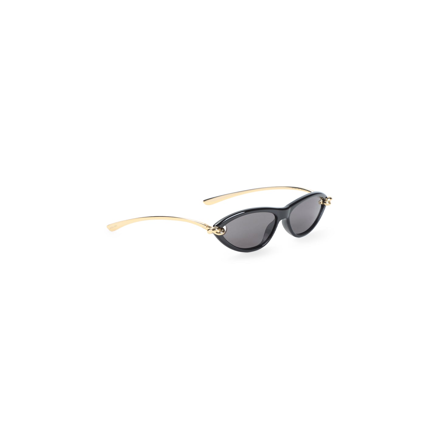 Black Knot Cat Eye Acetate Sunglasses