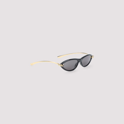 Black Knot Cat Eye Acetate Sunglasses