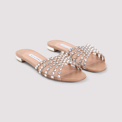Pink Tequila Nappa Leather Sandals