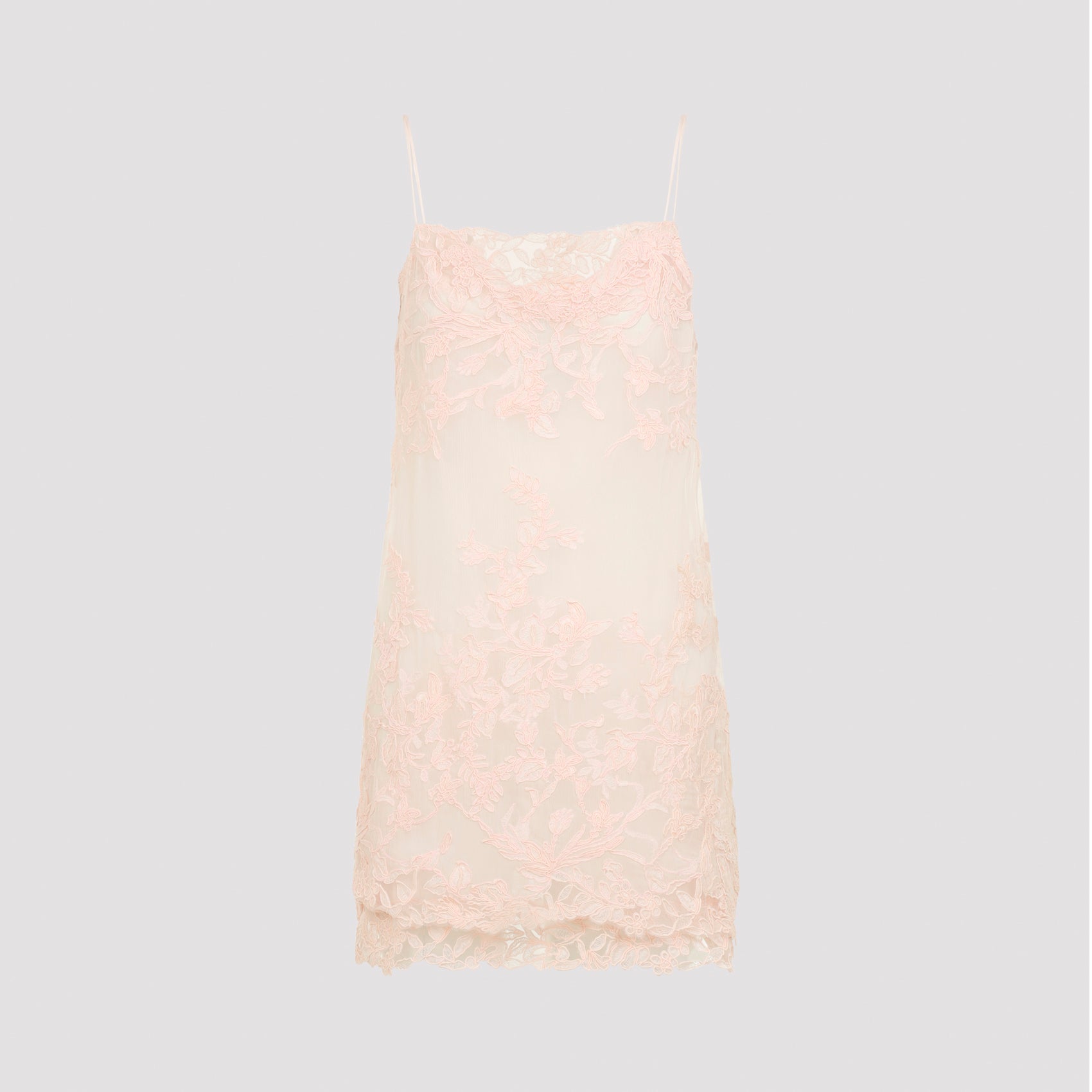 Pink Silk Mini Dress