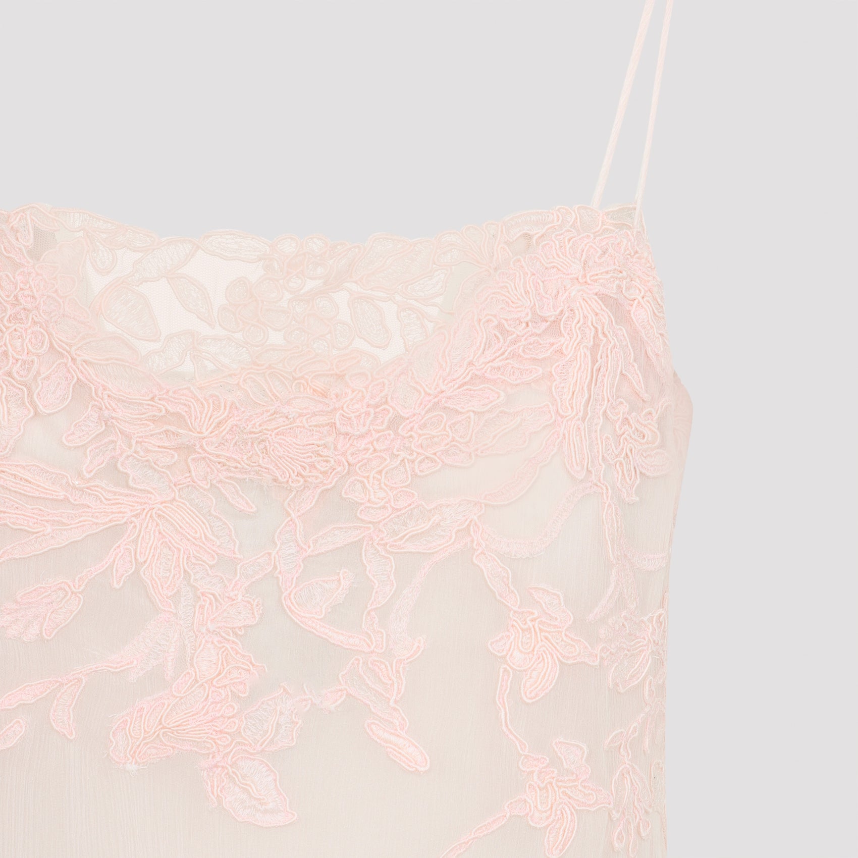 Pink Silk Mini Dress