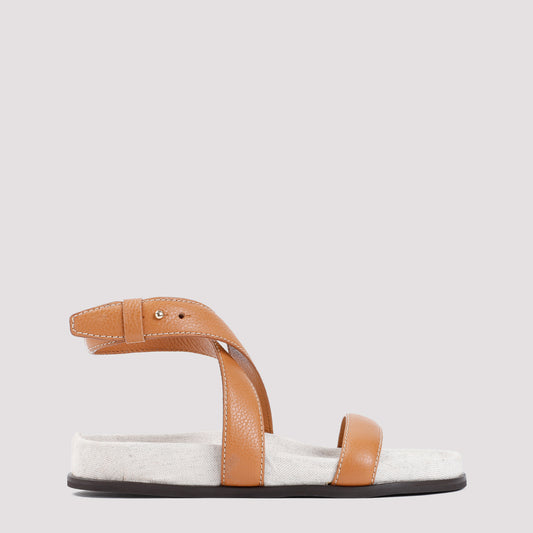 leather chunky sandal-image-1