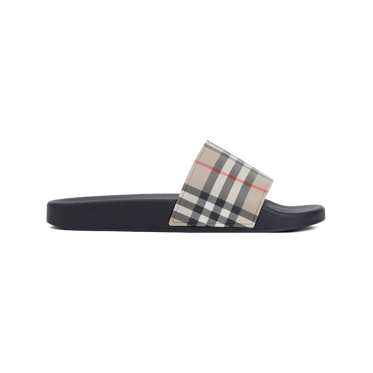 Archive Beige Check Polyurethane Slippers