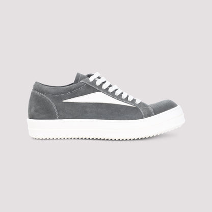 Grey Vintage Suede Leather Sneakers