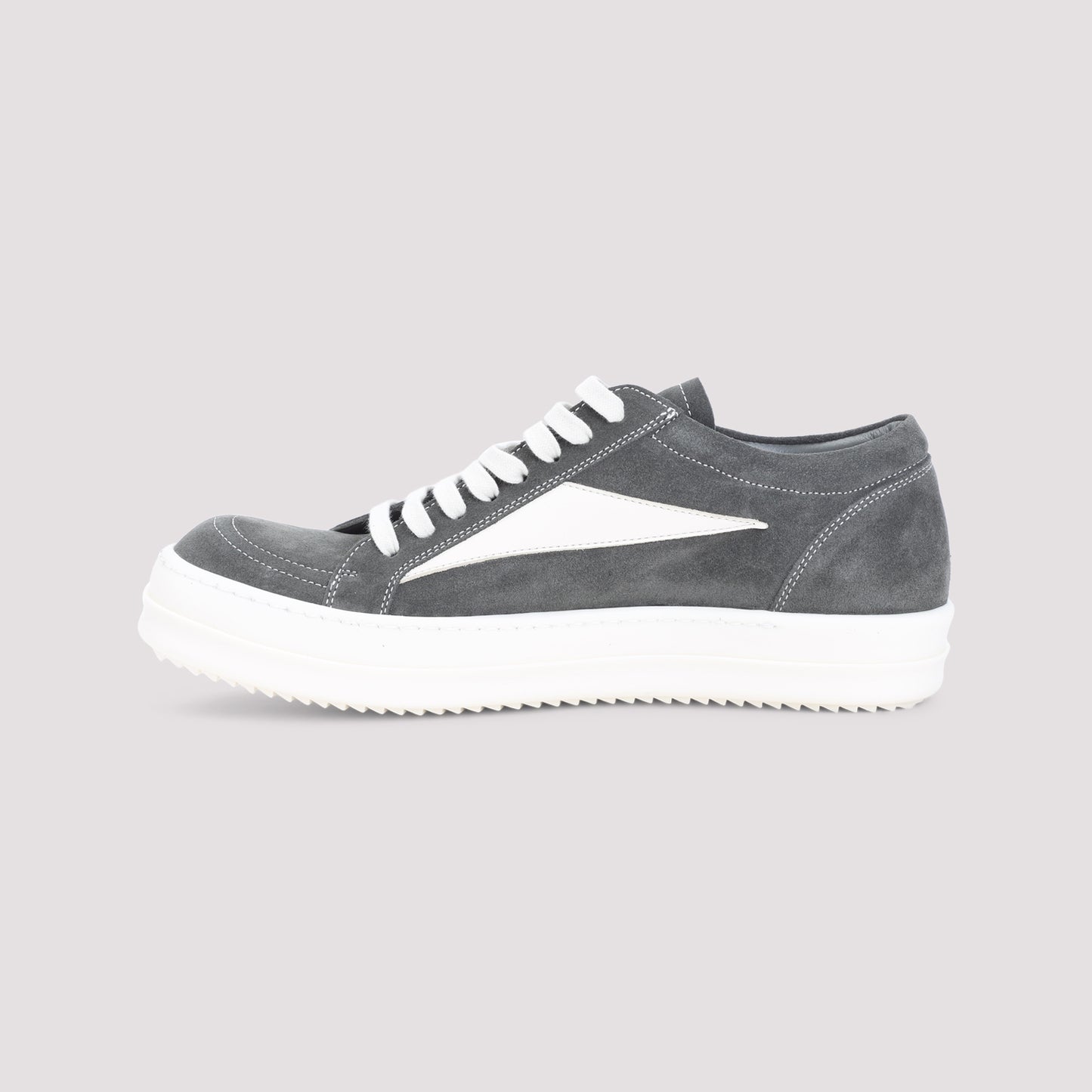 Grey Vintage Suede Leather Sneakers