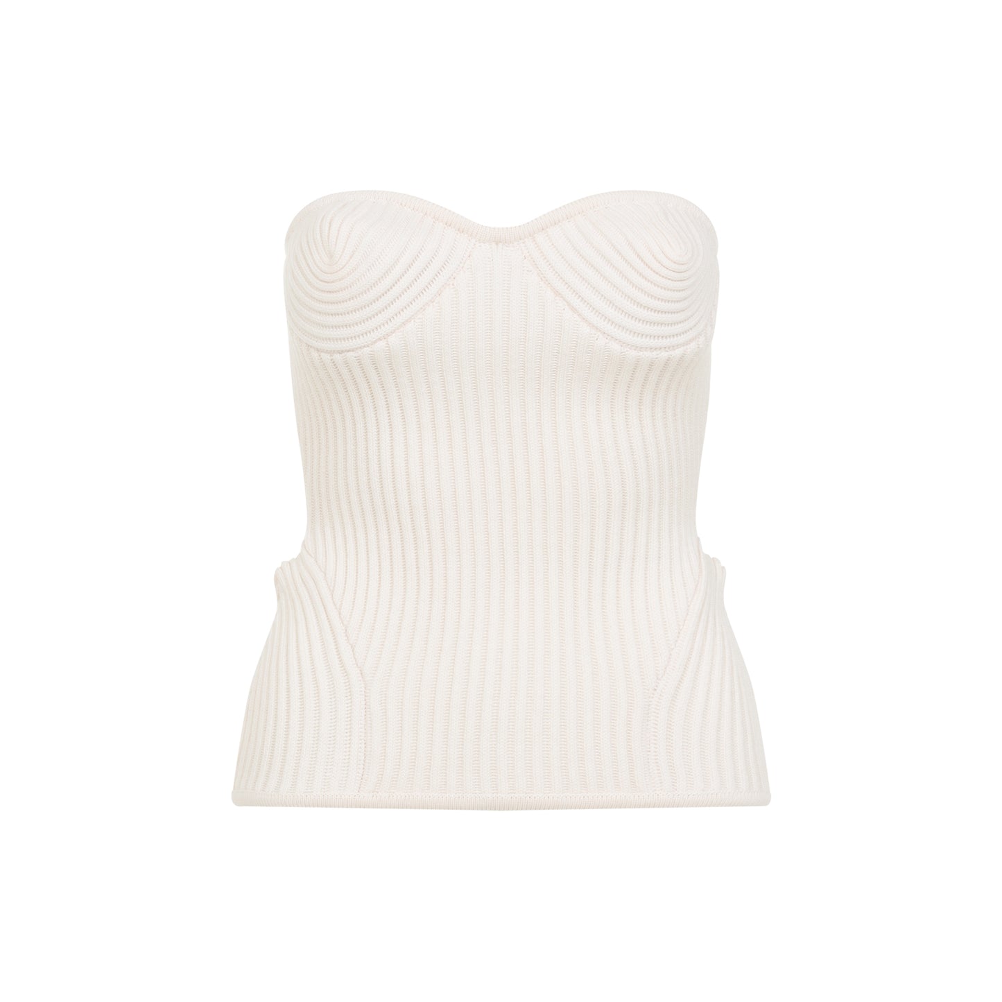 merino wool ribbed stretch corset-image-2