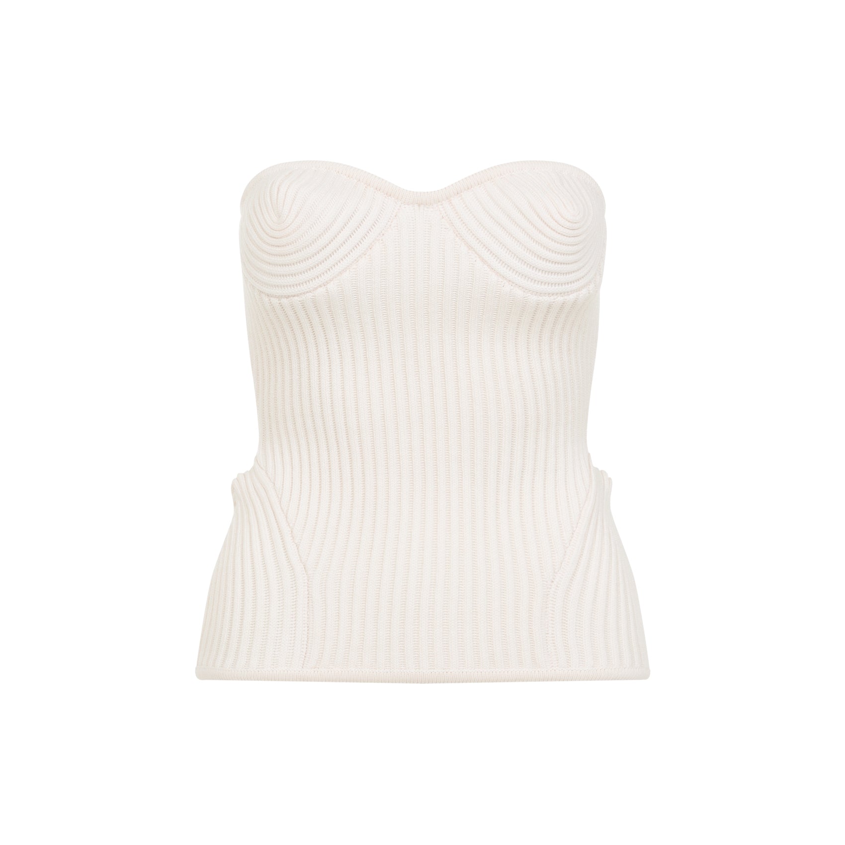 merino wool ribbed stretch corset-image-2