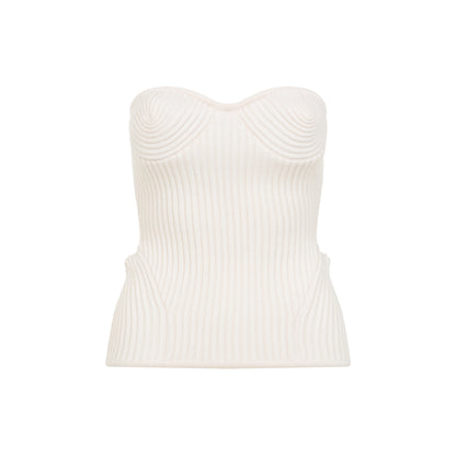 merino wool ribbed stretch corset-image-2