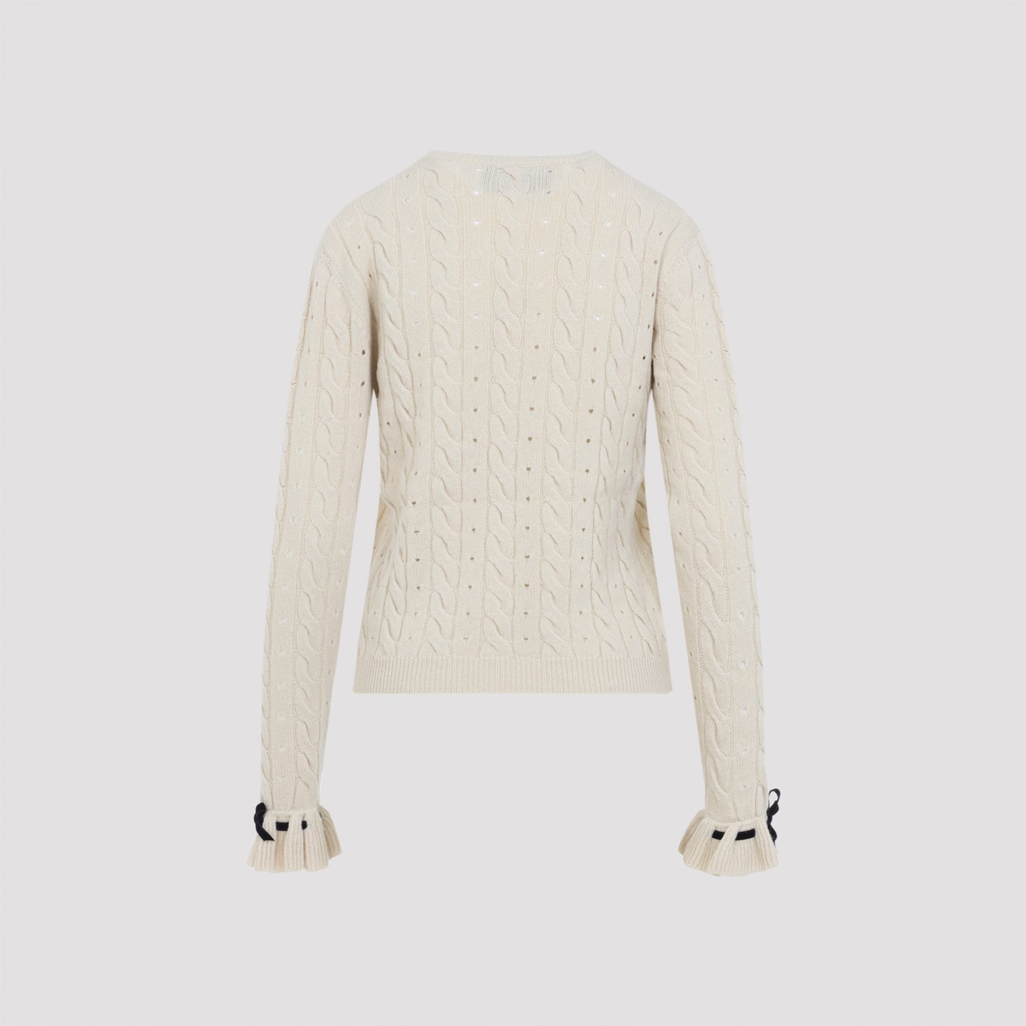 Betulla White Virgin Wool Sweater