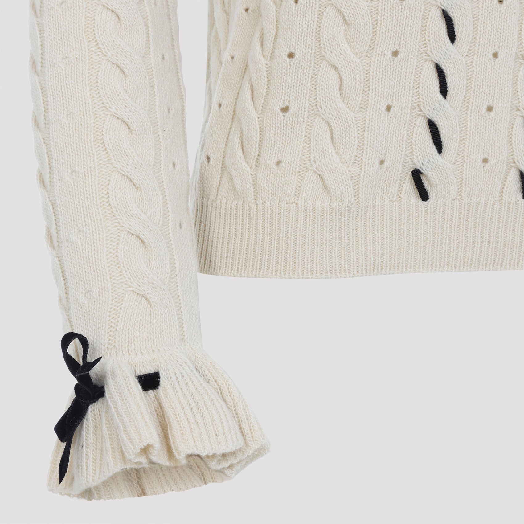 Betulla White Virgin Wool Sweater