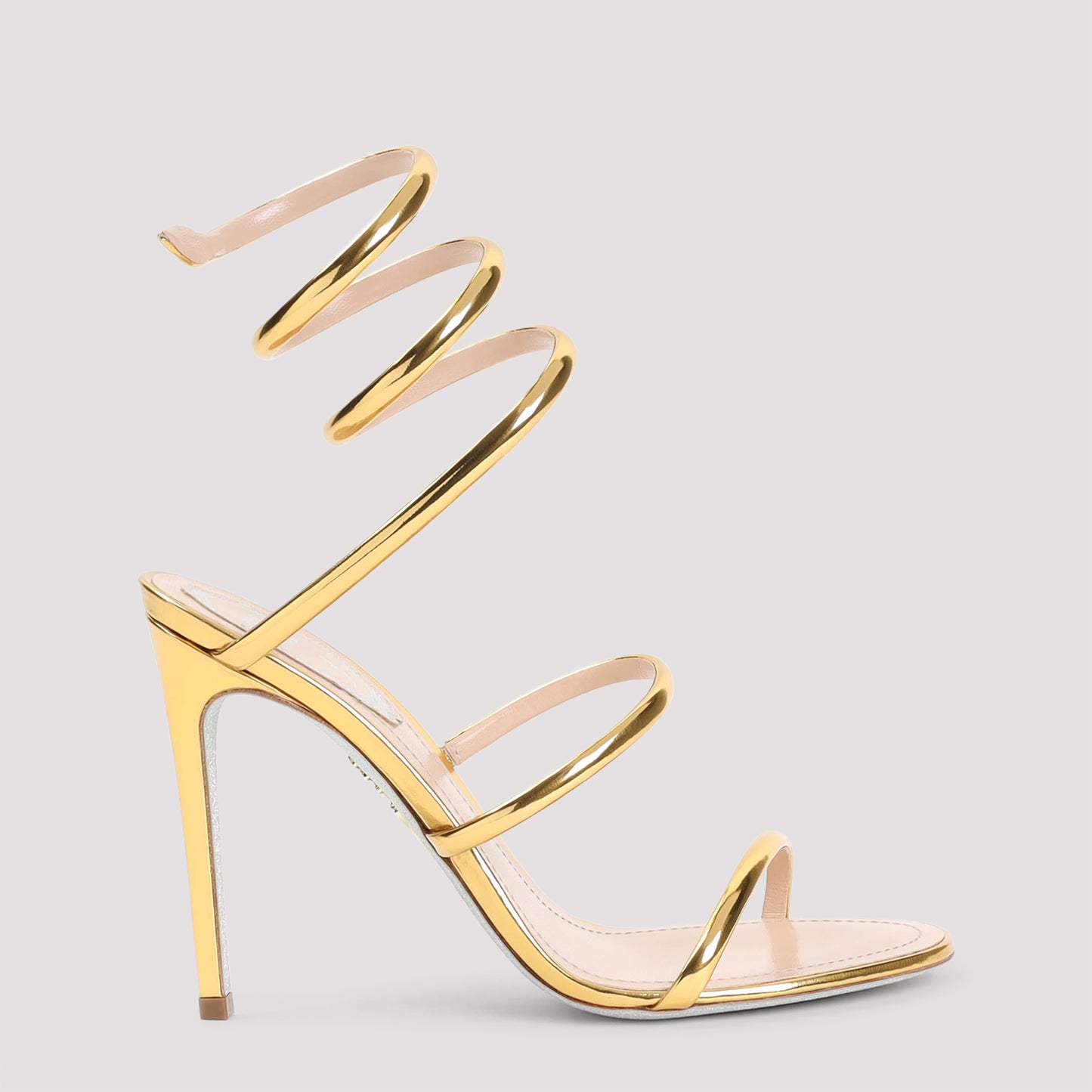 Dark Gold Calf Leather Sandals