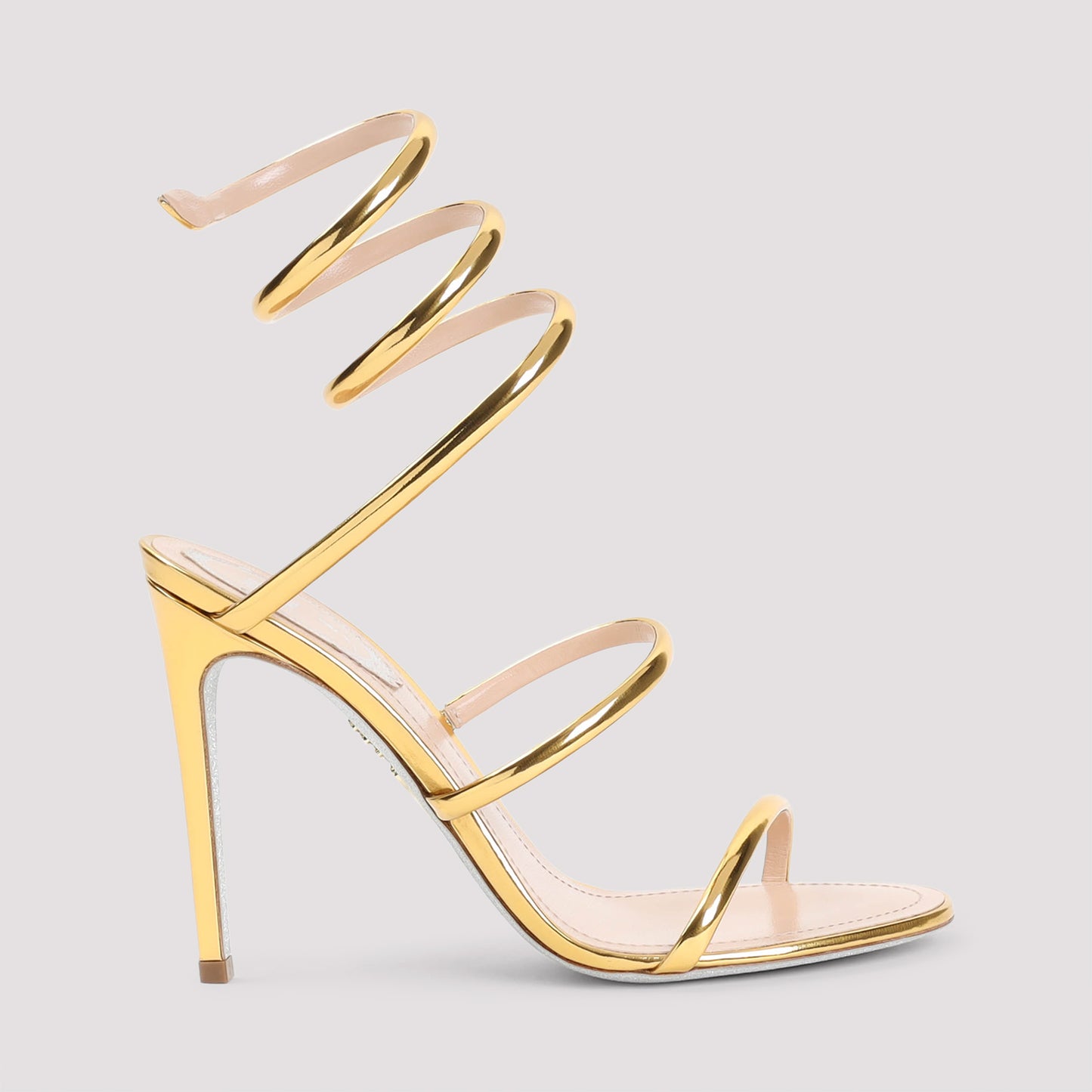 Dark Gold Calf Leather Sandals