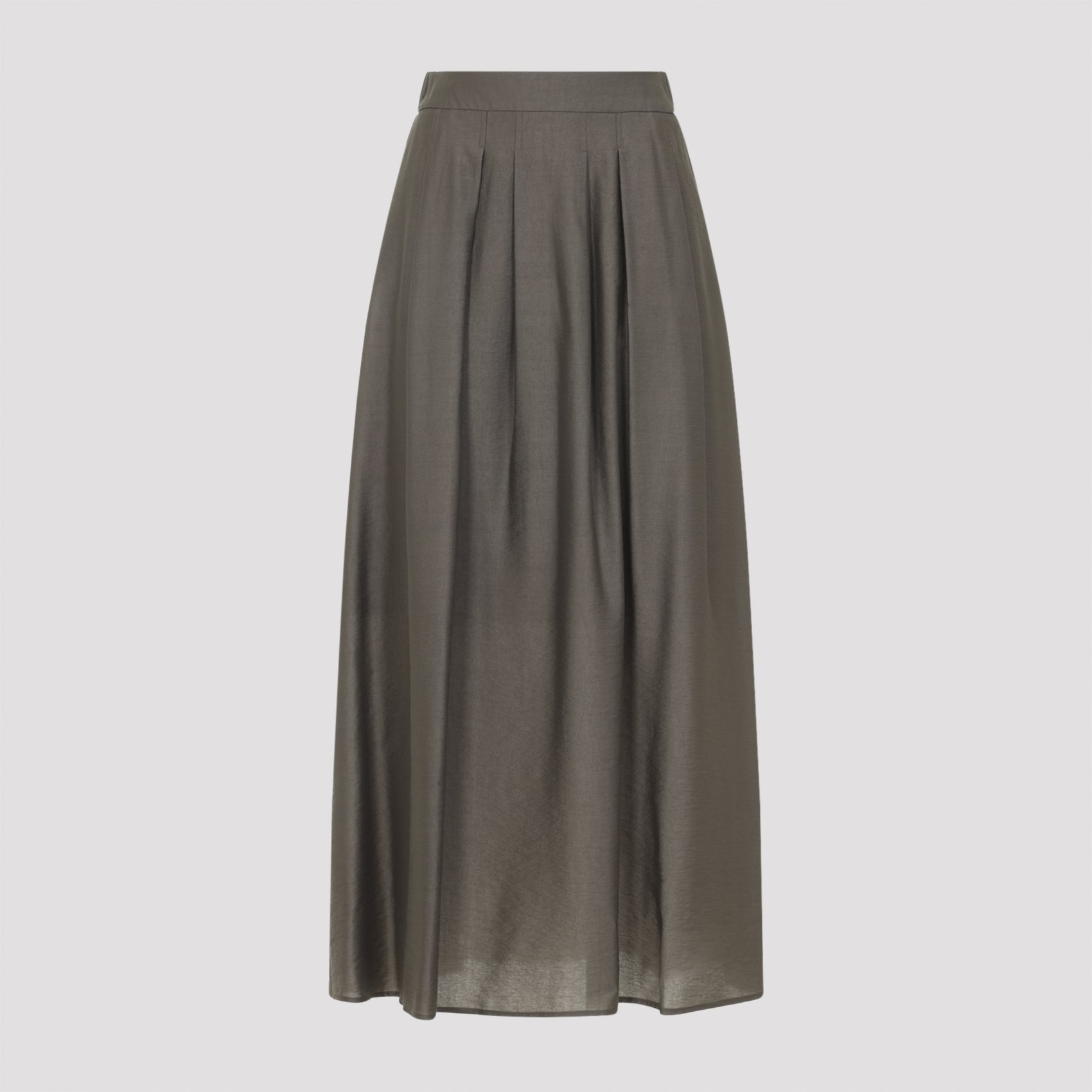 lyocell midi skirt-image-1