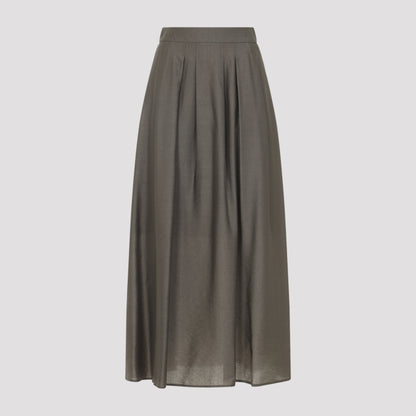 lyocell midi skirt-image-1