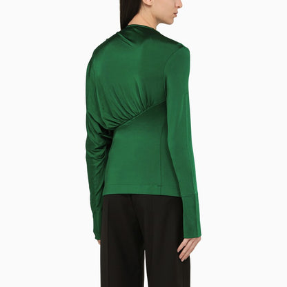 Emerald green viscose sweater