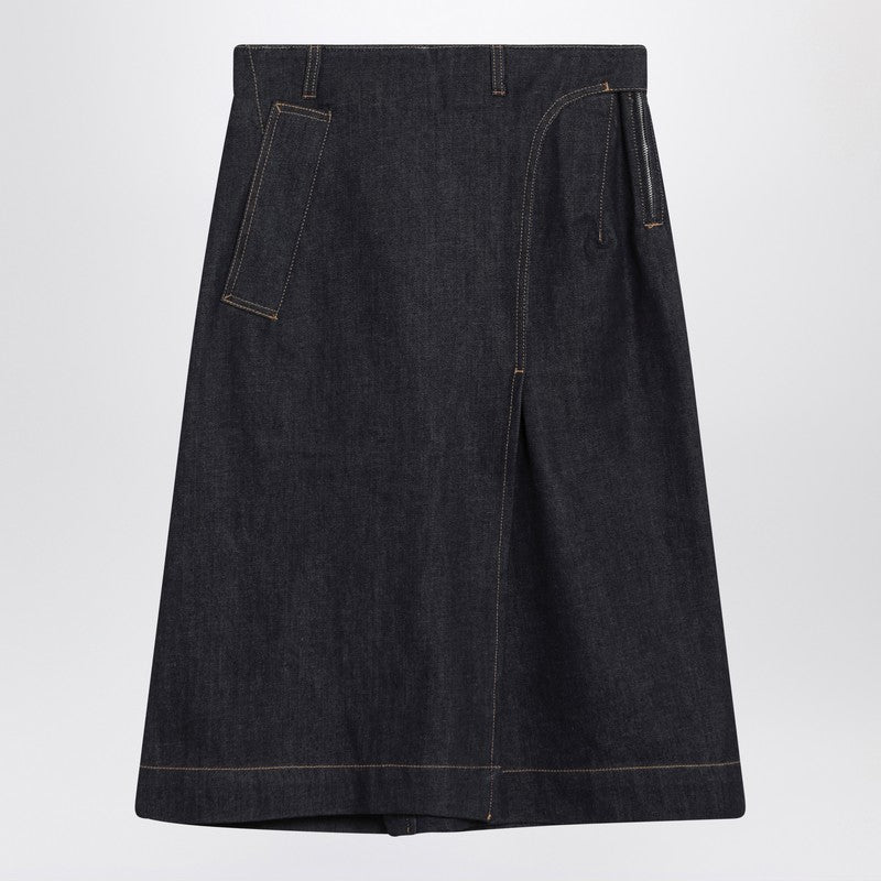 Dark Blue Denim Skirt