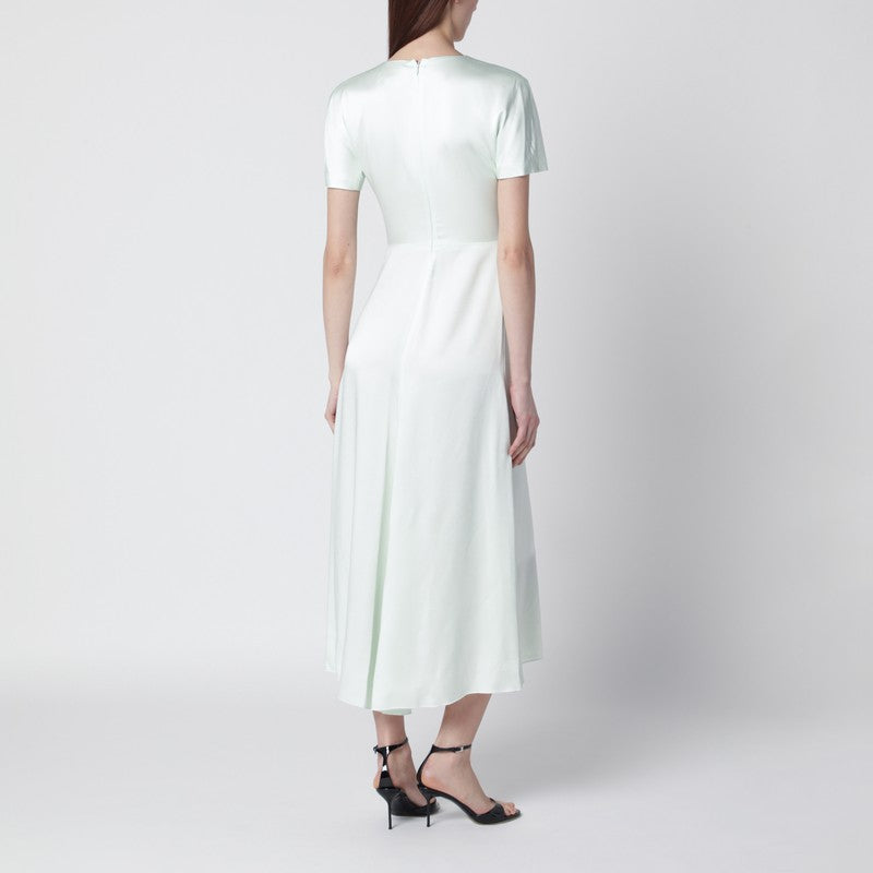 Blaire dress with gathered waist in aloe colour