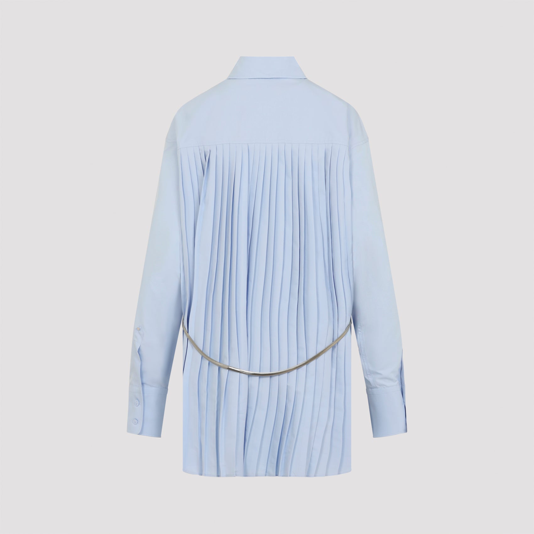 Light Blue Nespola Cotton Long Shirt