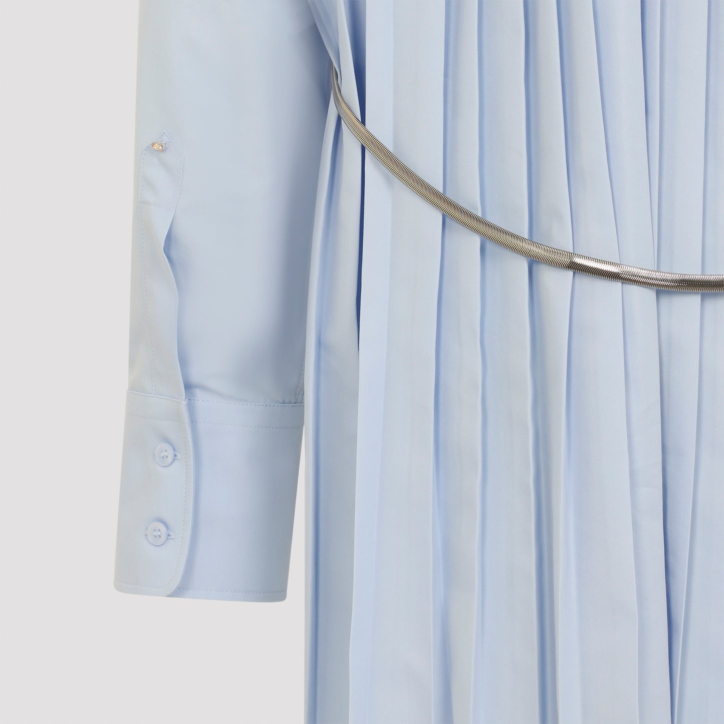 Light Blue Nespola Cotton Long Shirt