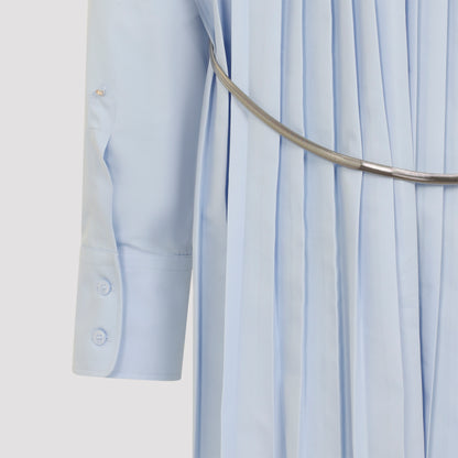 Light Blue Nespola Cotton Long Shirt