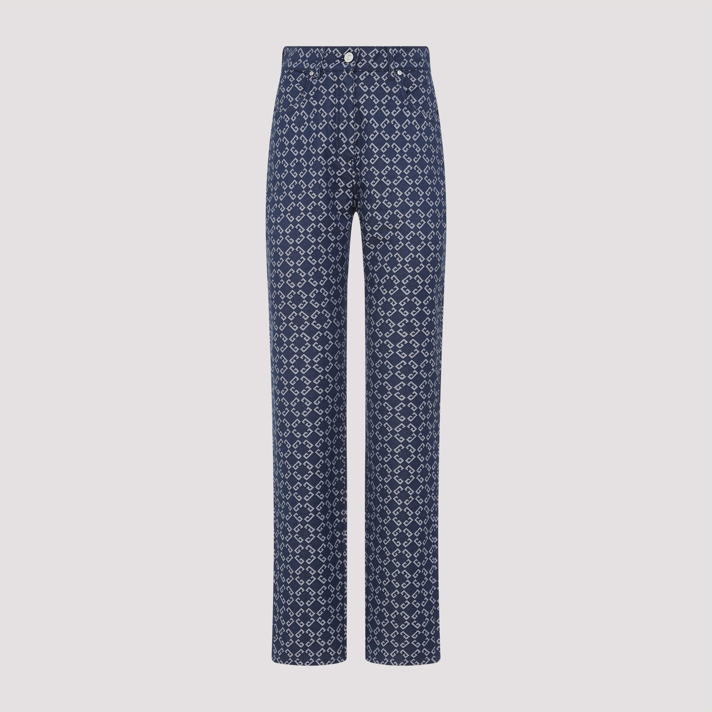 monogram denim jeans-image-1