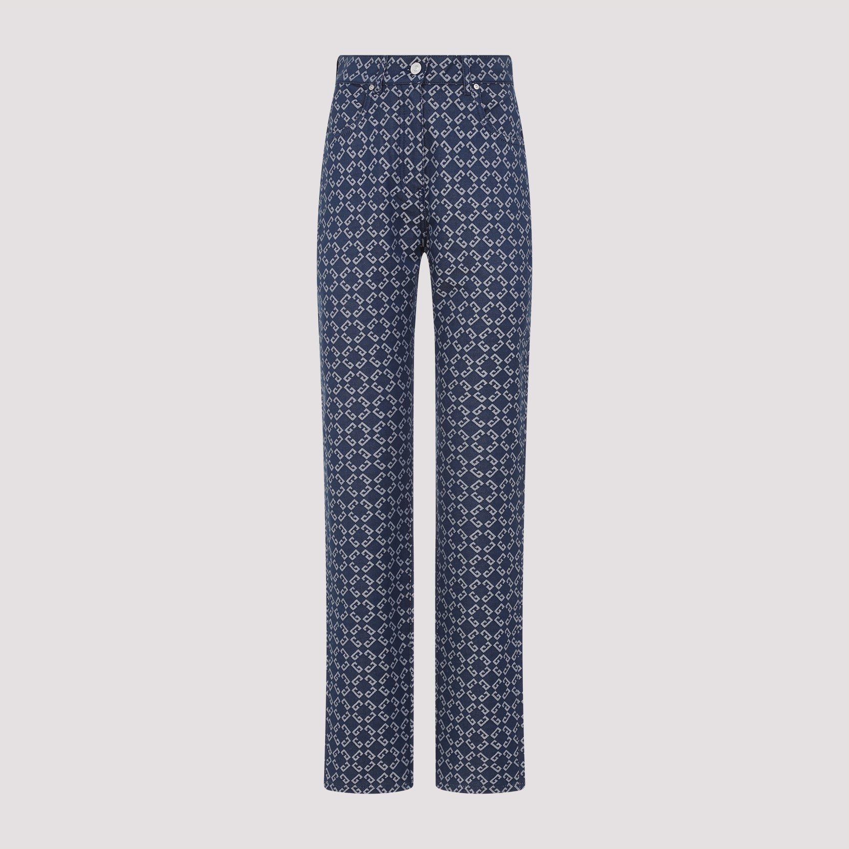 monogram denim jeans-image-1