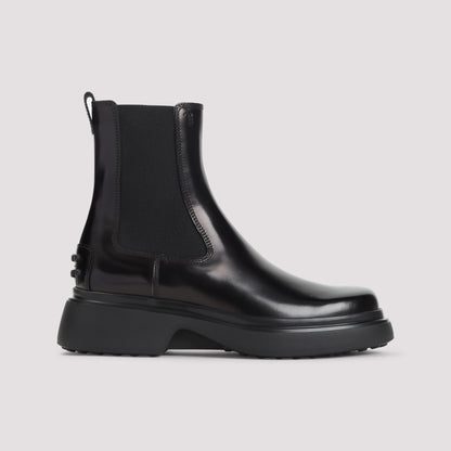 tod’s leather ankle boots-image-3