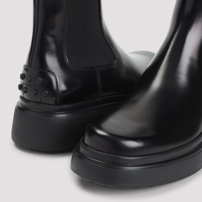 tod’s leather ankle boots-image-6