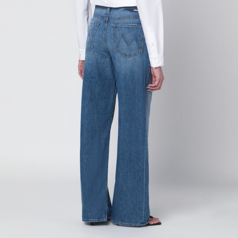 Hit Shuffle washed blue wide-leg jeans