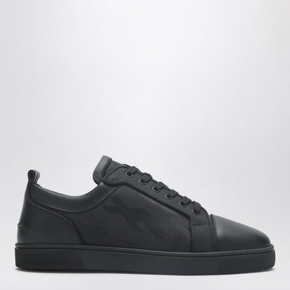 Black Leather Sneaker Louis Junior