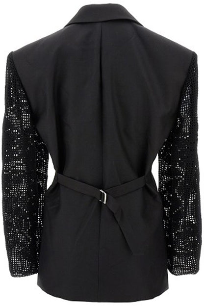 Lace Crochet Hourglass Blazer