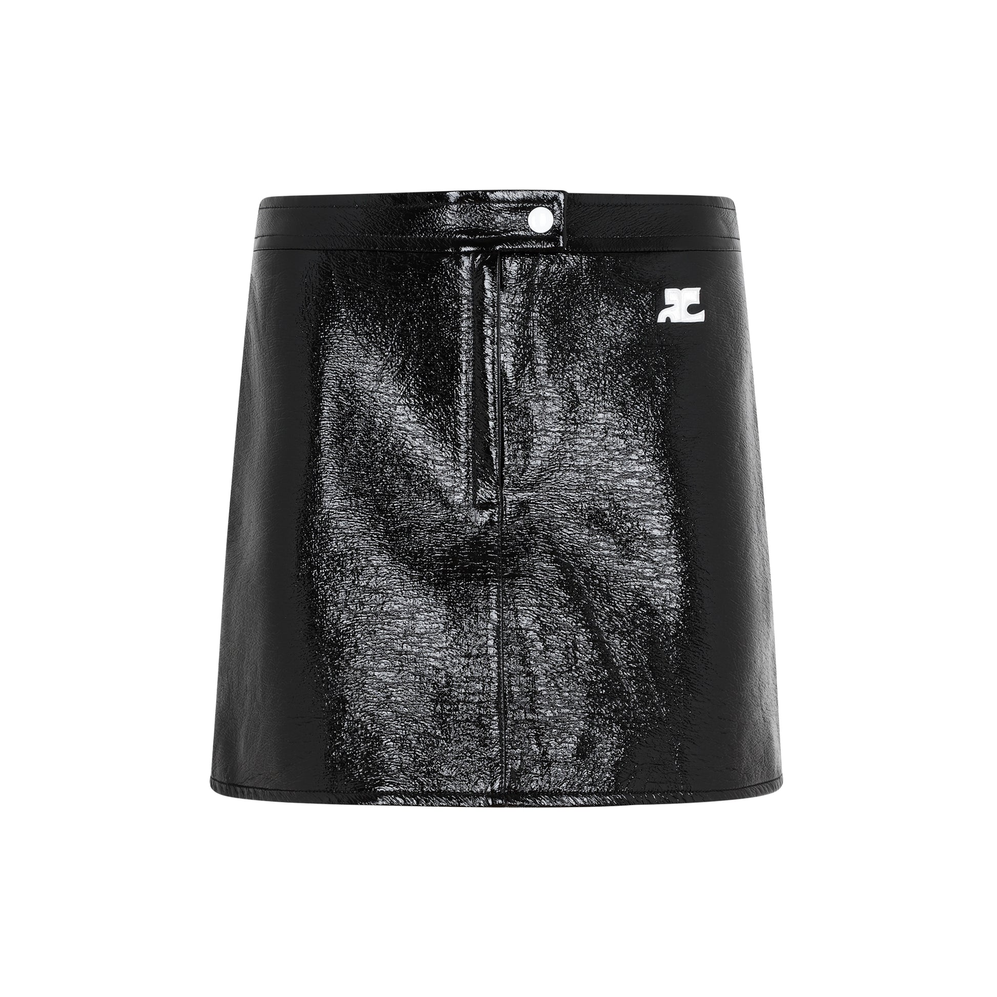 vinyl mini skirt-image-2
