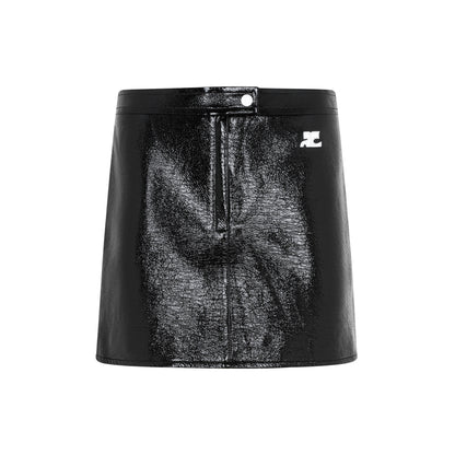 vinyl mini skirt-image-2