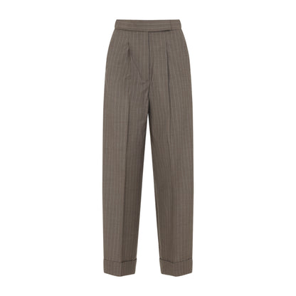 Beige Manetta Wool Pants