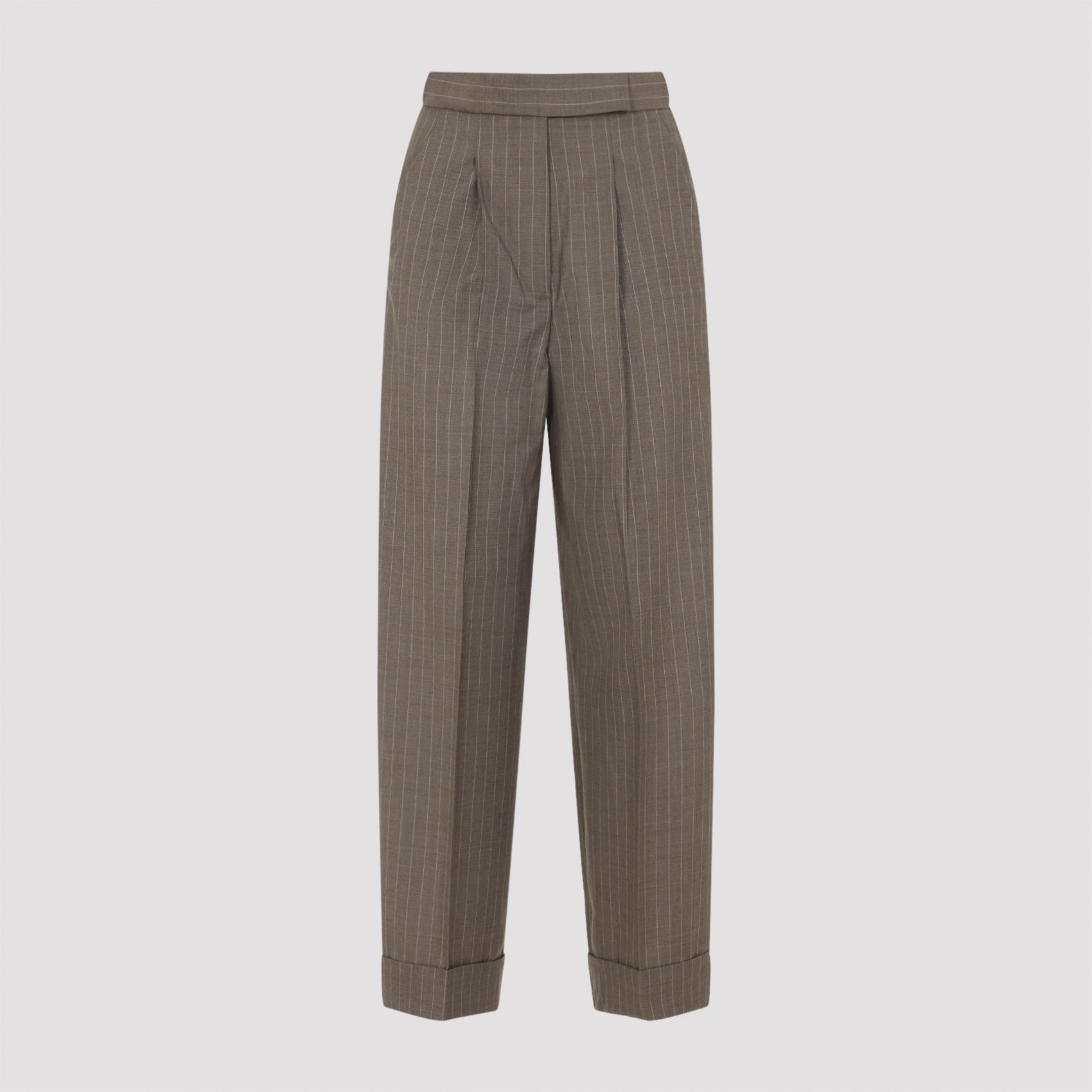Beige Manetta Wool Pants