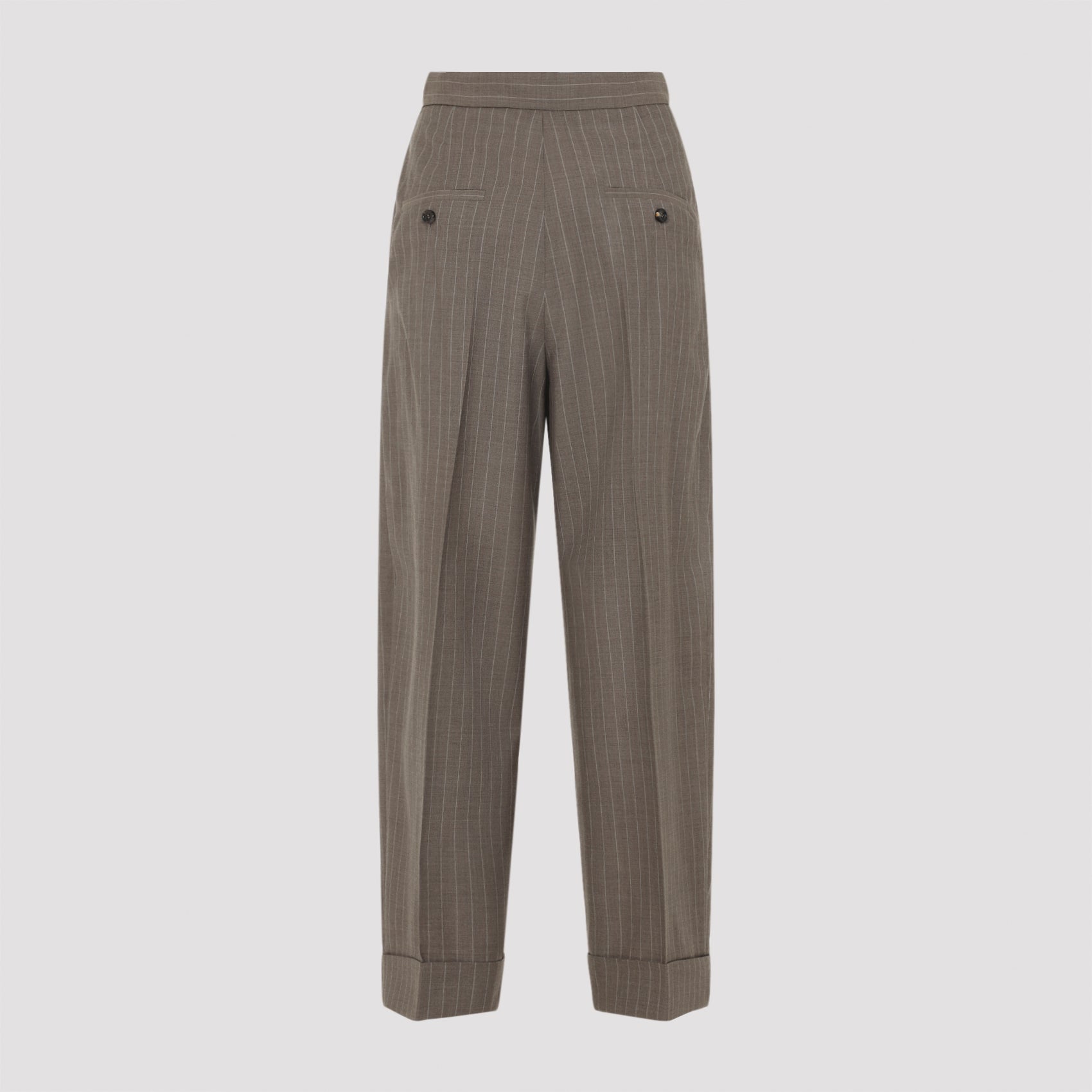 Beige Manetta Wool Pants